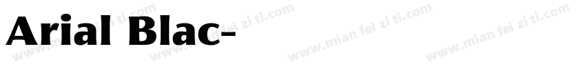 Arial Blac字体转换